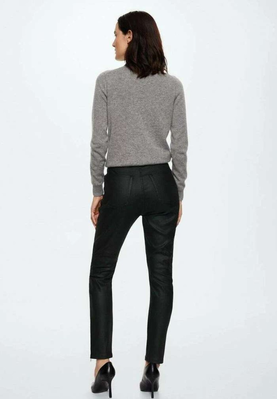 Clothing * | Mango Harlow Trousers Noir