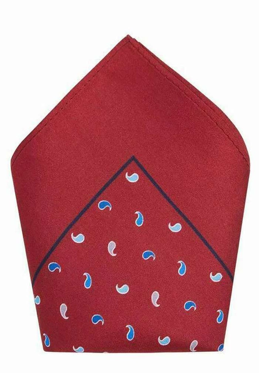 Accessoires * | Mango Pocket Square Bordeaux