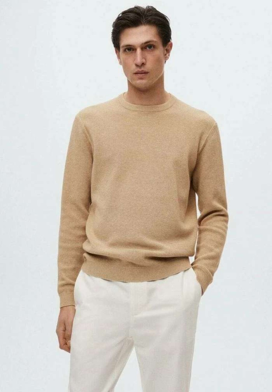 Clothing * | Mango Antigua Jumper Open Beige