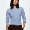 Clothing * | Mango Rosa Jumper Himmelblau