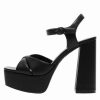 Shoe * | Mango Foam Platform Sandals Schwarz