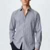 Clothing * | Mango Muret Shirt Dark Navy