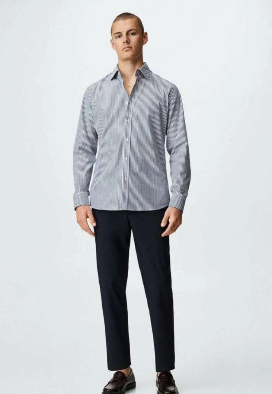 Clothing * | Mango Muret Shirt Dark Navy