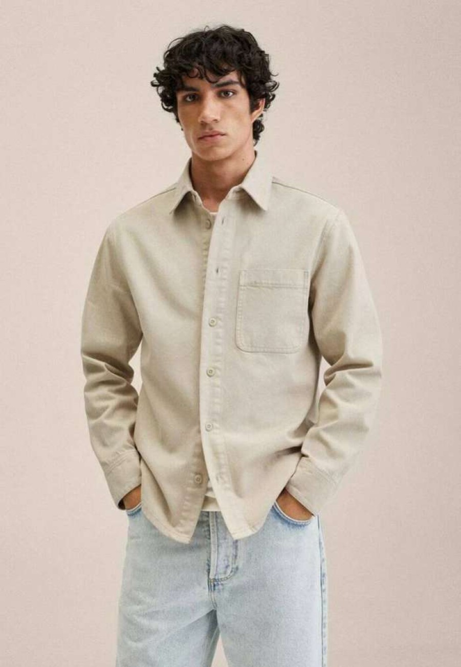 Clothing * | Mango Jazz Shirt Beige