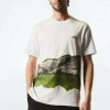 Clothing * | Mango Sabre Print T-Shirt Blanc Casse