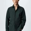 Clothing * | Mango Bona Shirt Vert