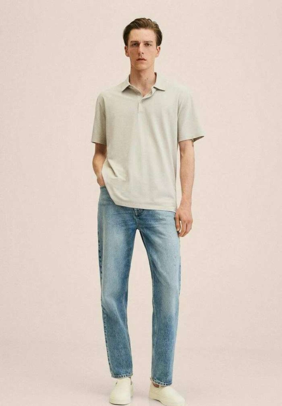 Clothing * | Mango Ezequi Polo Shirt Ice Grey