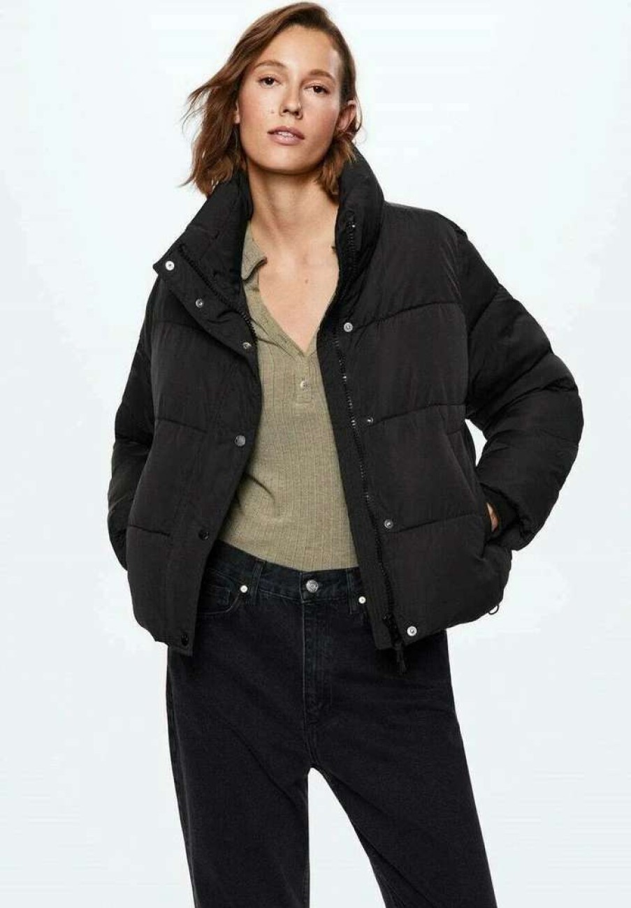 Clothing * | Mango Anita Winter Jacket Schwarz