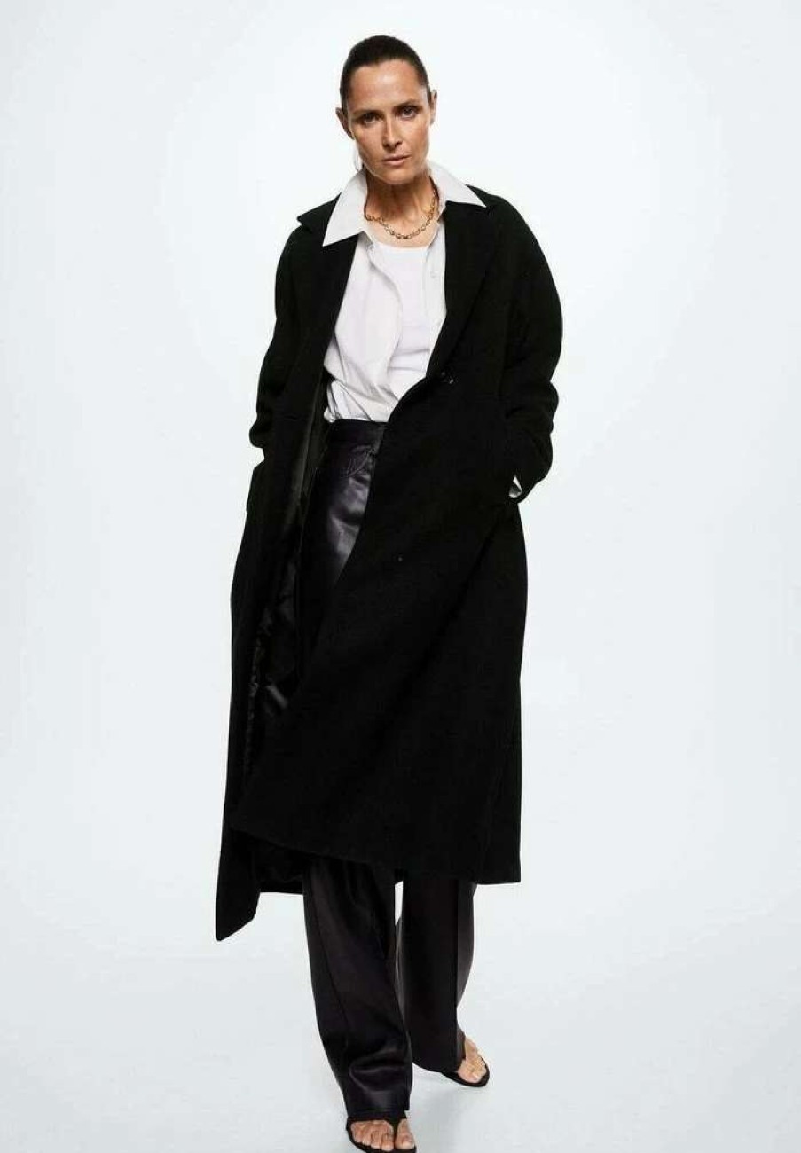 Clothing * | Mango Gauguin Classic Coat Zwart