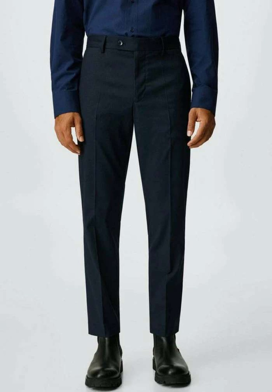 Clothing * | Mango Boston Chinos Dark Navy