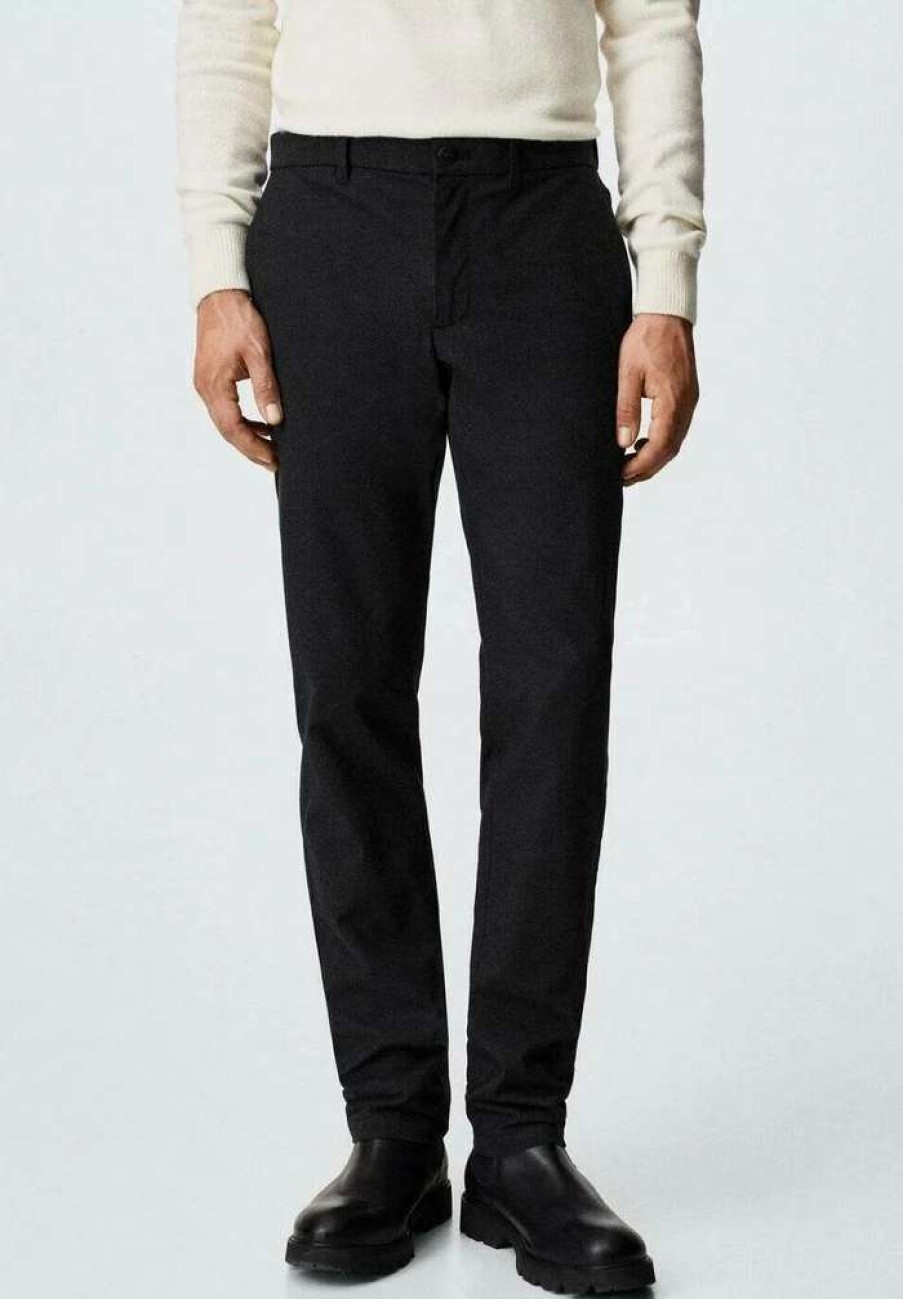 Clothing * | Mango Brest Trousers Dark Heather Grey