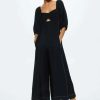 Clothing * | Mango Cashewl H Jumpsuit Black