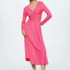 Clothing * | Mango Duna Day Dress Fuchsia