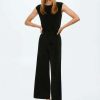 Clothing * | Mango Catalina Jumpsuit Black