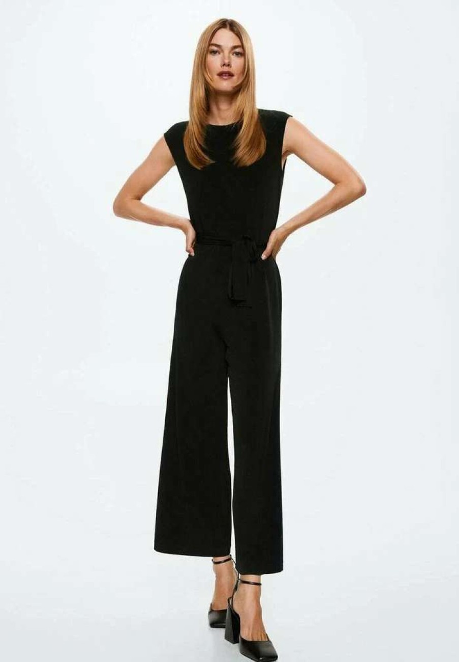 Clothing * | Mango Catalina Jumpsuit Black