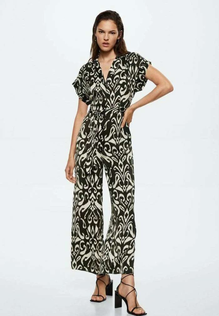 Clothing * | Mango Ecuador Jumpsuit Zwart