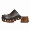 Shoe * | Mango Zueco Clogs Chocolat