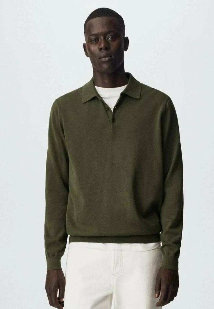 Clothing * | Mango Tens Polo Shirt Olive Green