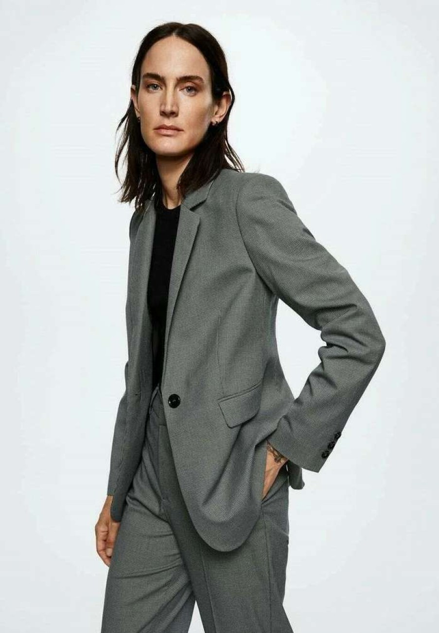 Clothing * | Mango Borecuad Blazer Vert