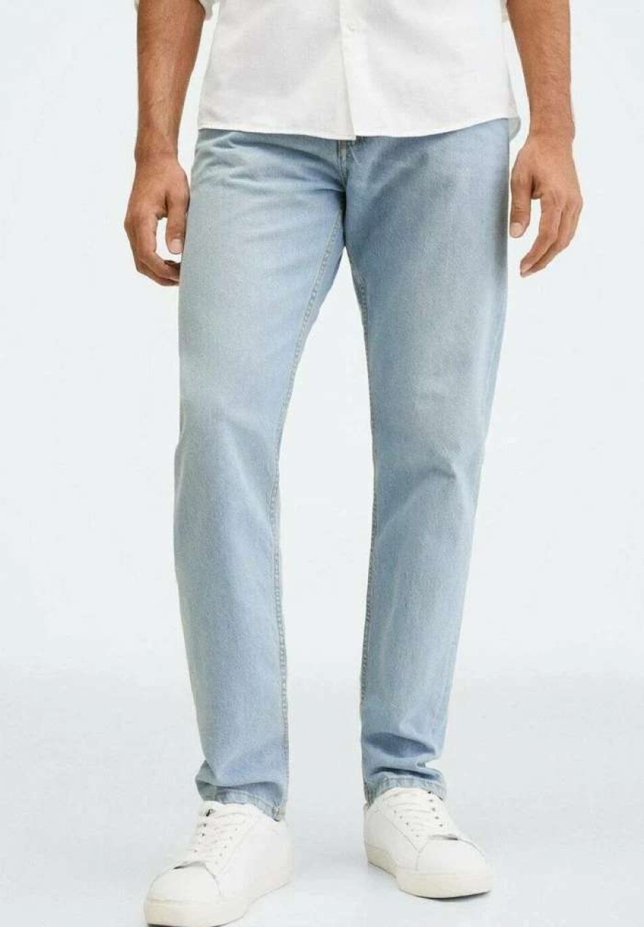 Clothing * | Mango Bob Straight Leg Jeans Azzurro