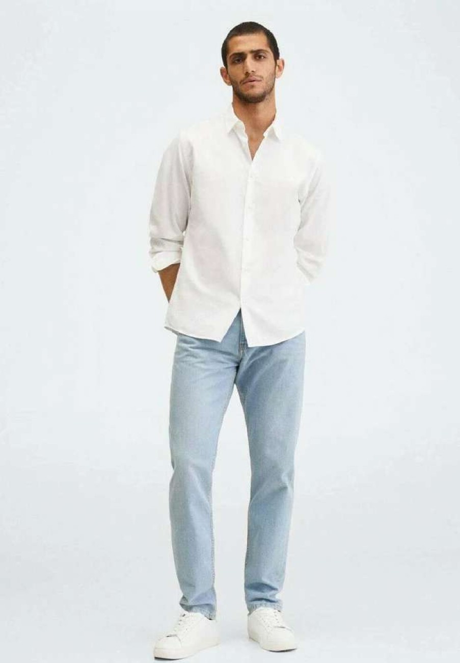 Clothing * | Mango Bob Straight Leg Jeans Azzurro