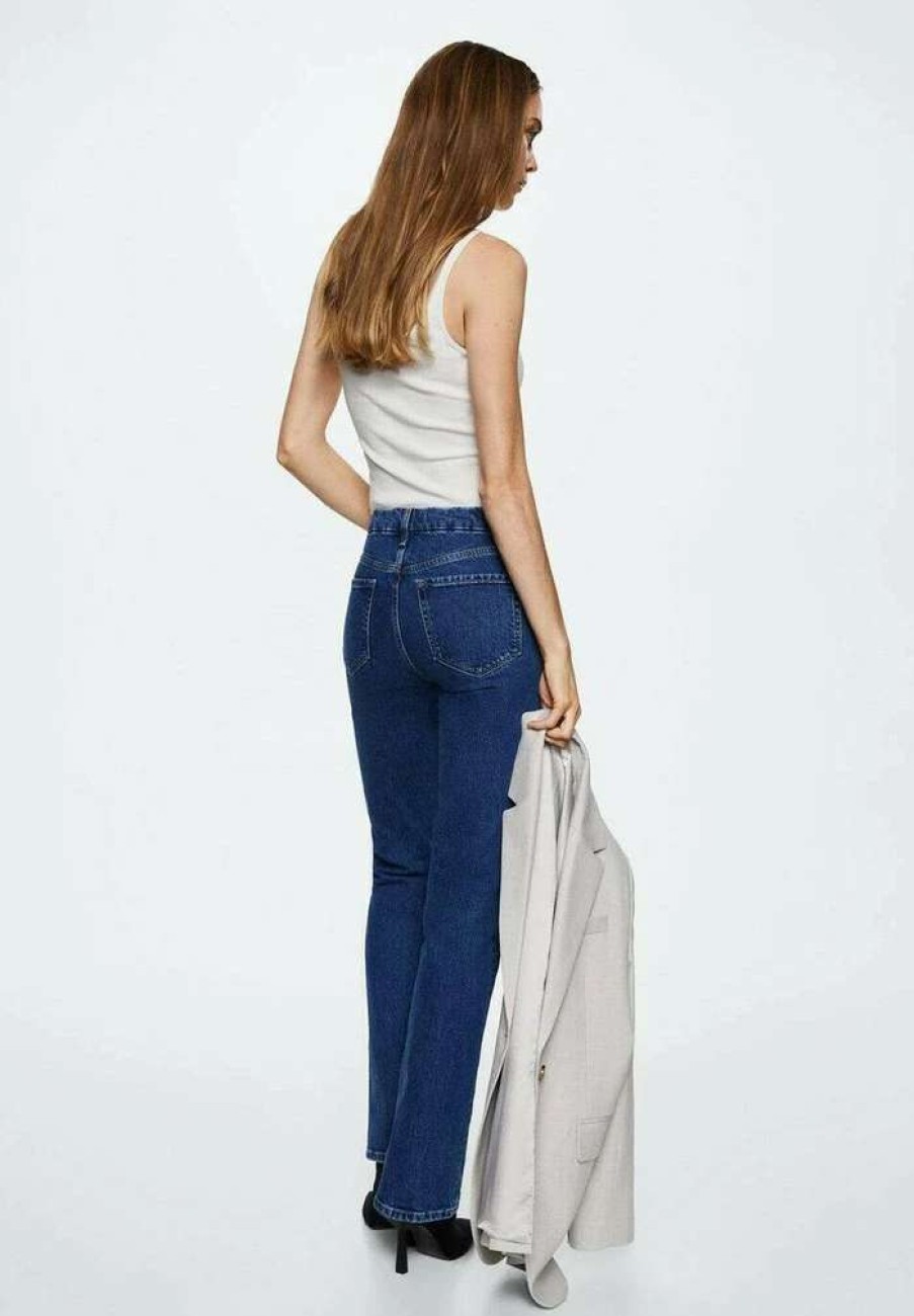 Clothing * | Mango Philippa Flared Jeans Bleu Fonce