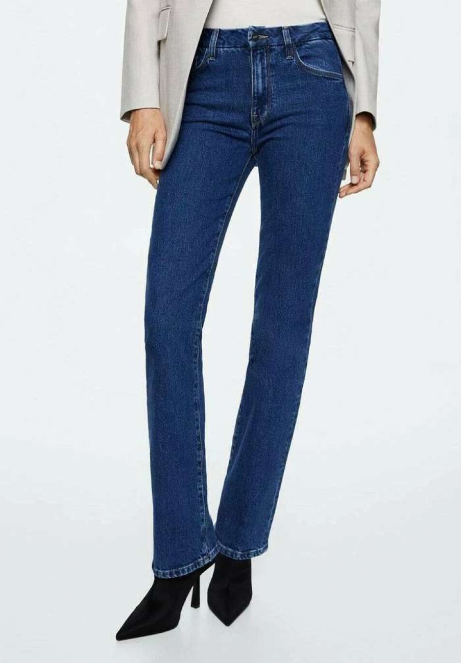 Clothing * | Mango Philippa Flared Jeans Bleu Fonce