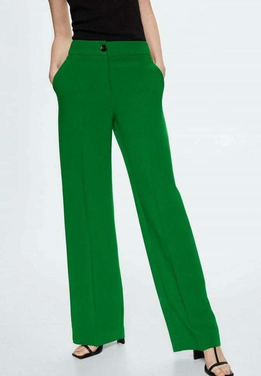 Clothing * | Mango Simon Trousers Green