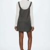 Clothing * | Mango Grunge Day Dress Medium Heather Grey