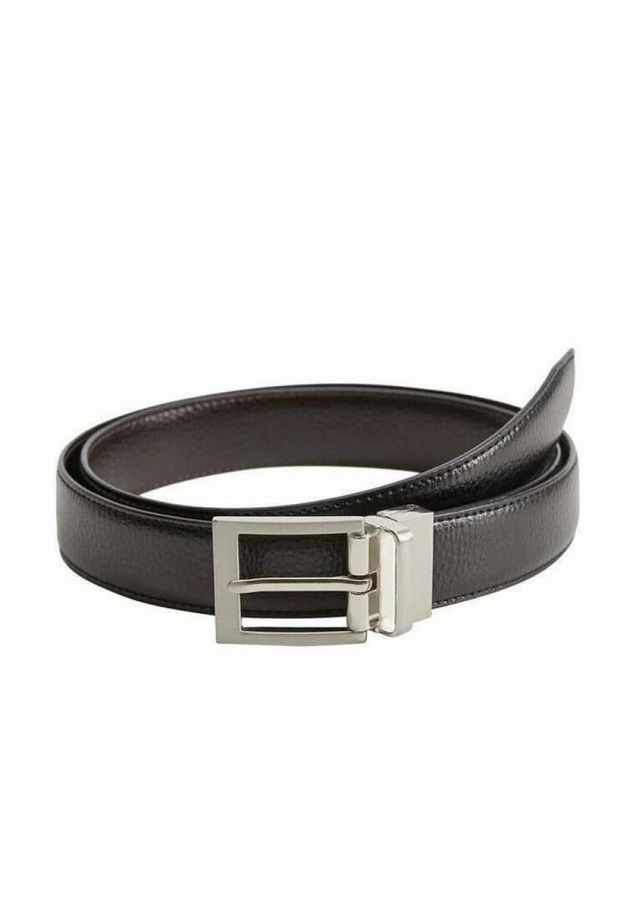 Accessoires * | Mango Emili Belt Business Schwarz