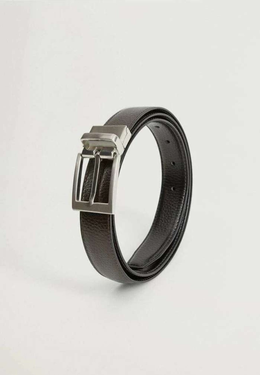 Accessoires * | Mango Emili Belt Business Schwarz