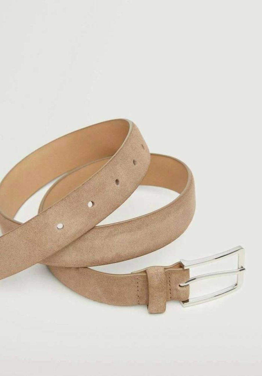 Accessoires * | Mango Belt Gris Clair Pastel