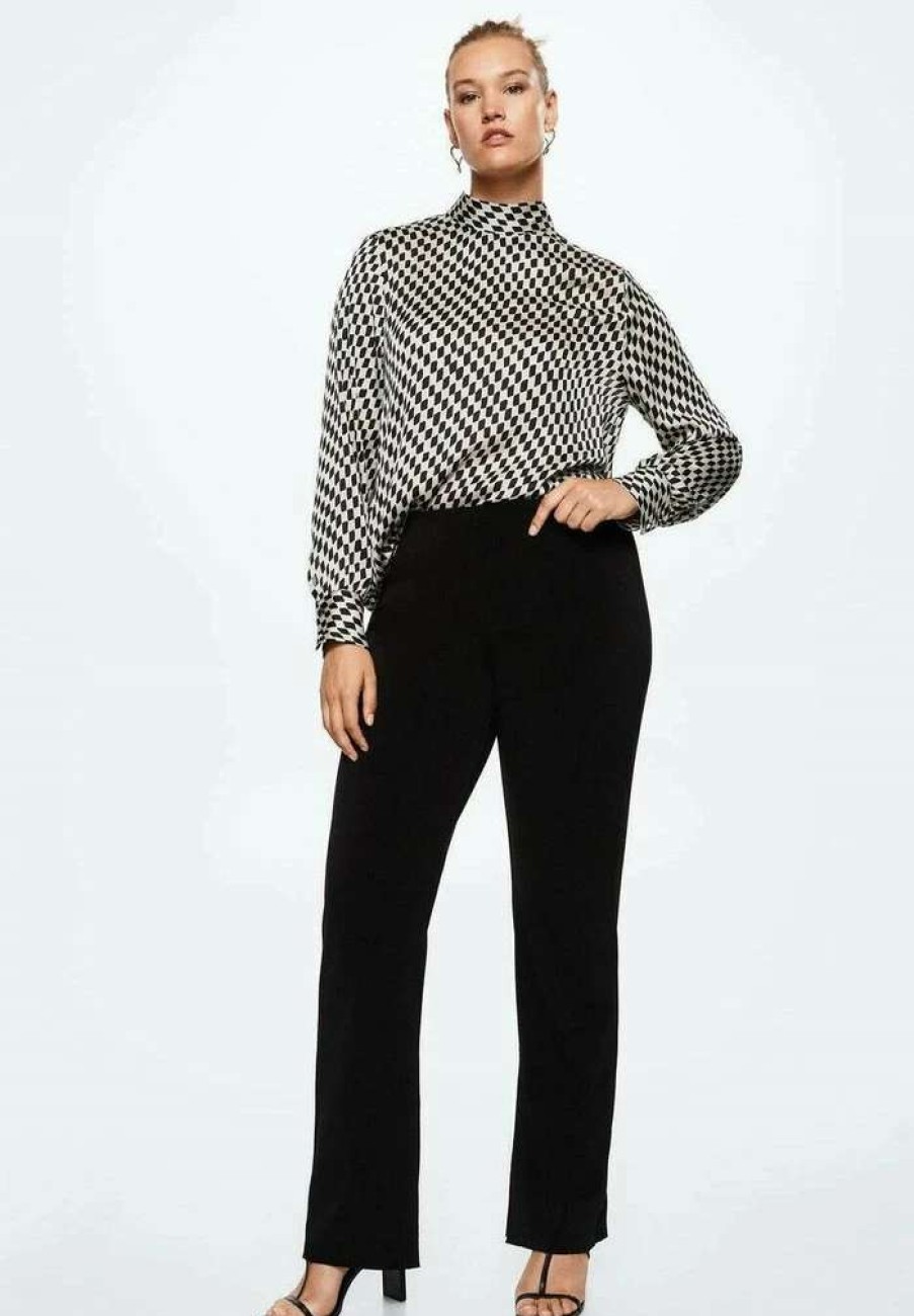 Clothing * | Mango Sixty Blouse Noir