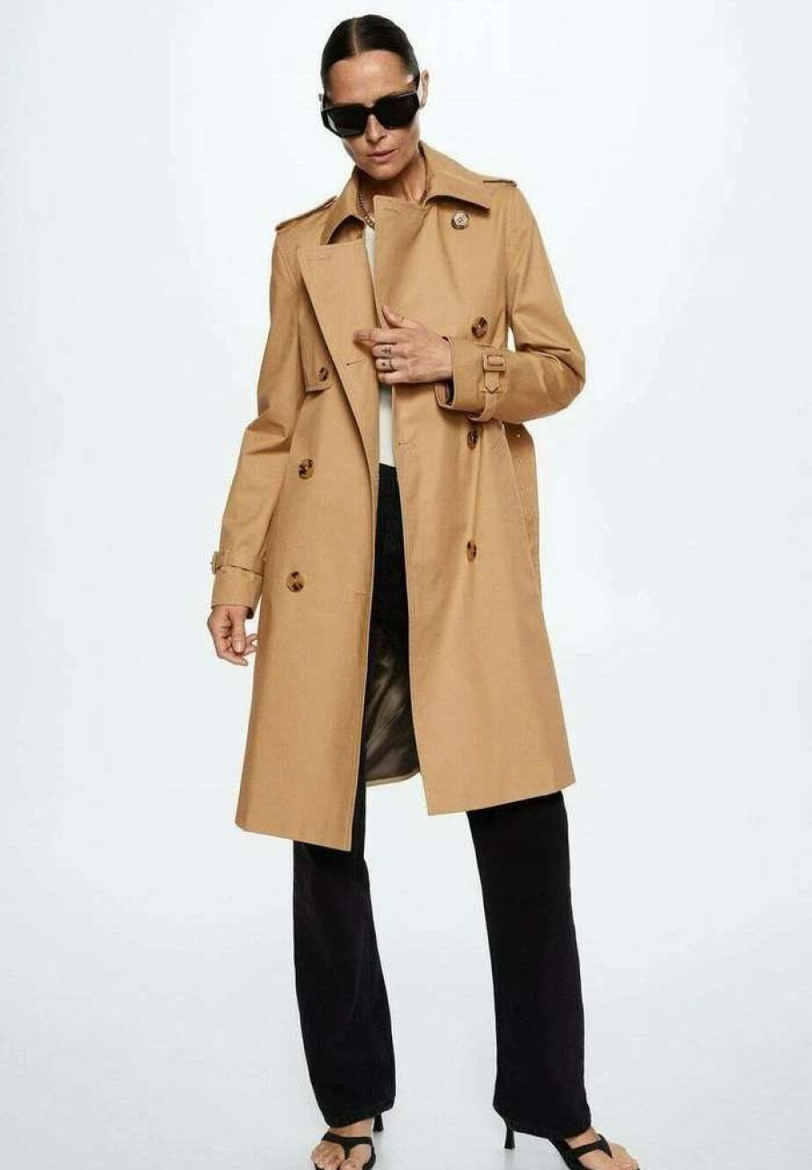 Clothing * | Mango Polana Trenchcoat Beige