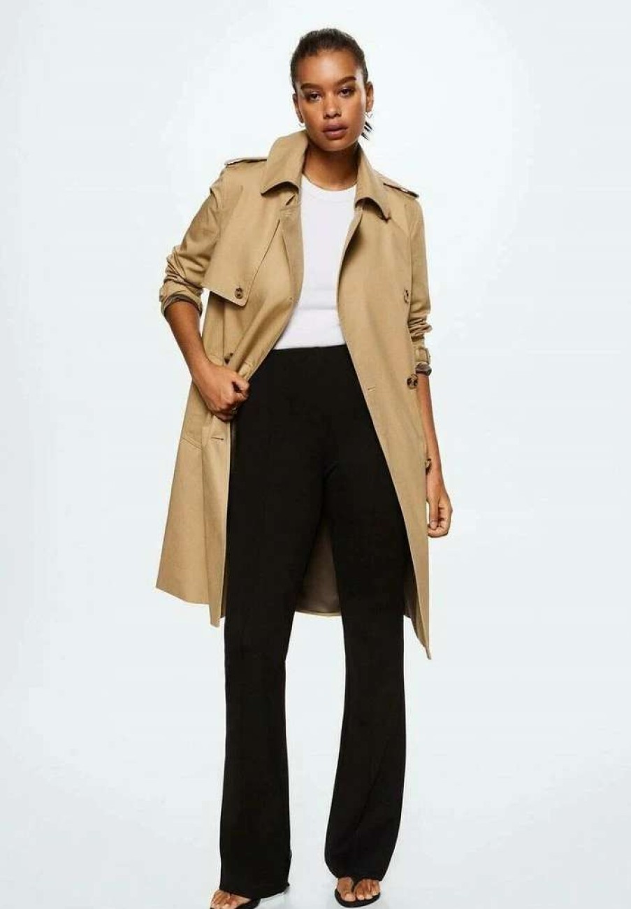 Clothing * | Mango Polana Trenchcoat Beige