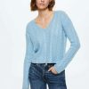 Clothing * | Mango Rinko Jumper Sky Blue