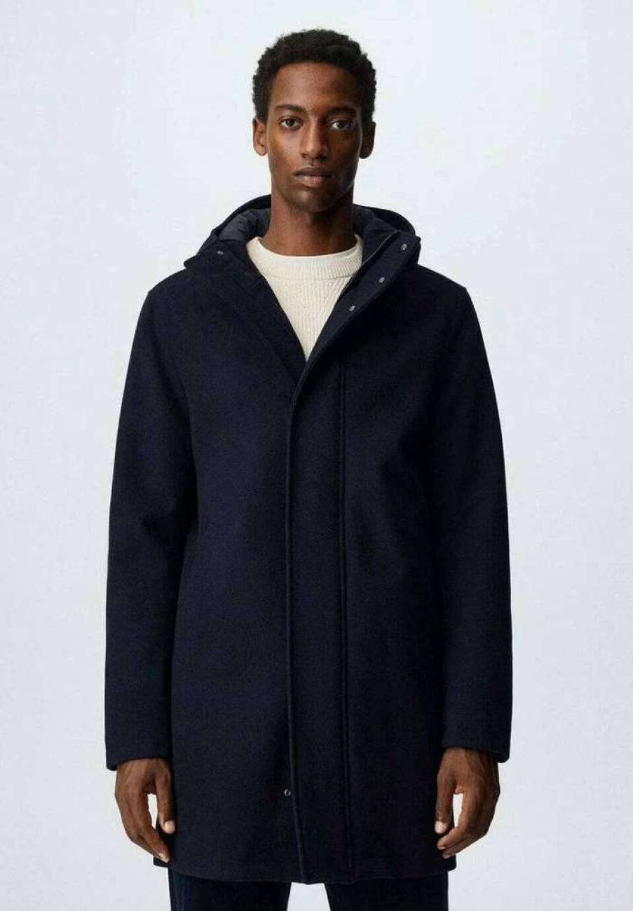 Clothing * | Mango Nobi Classic Coat Bleu Marine