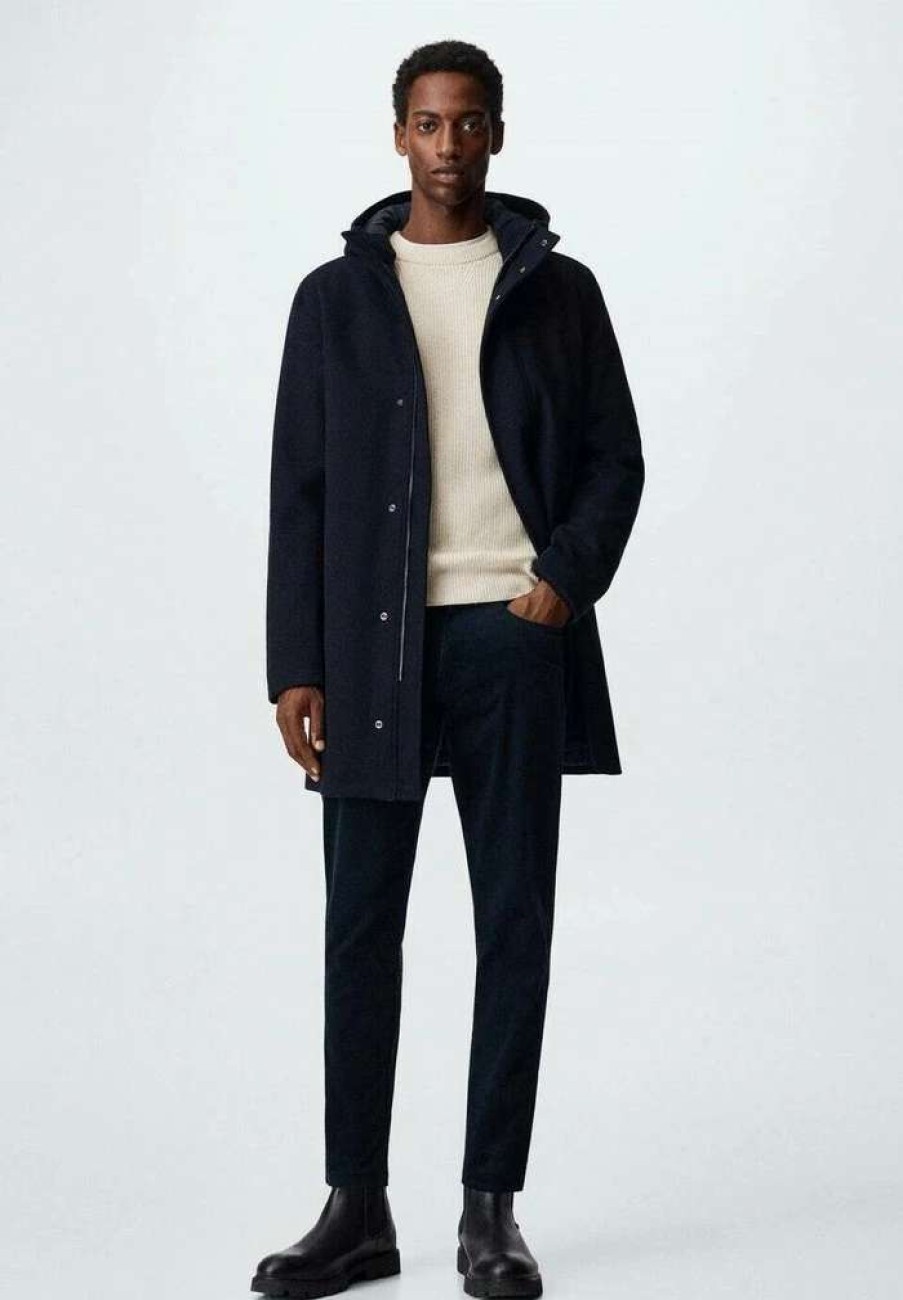 Clothing * | Mango Nobi Classic Coat Bleu Marine