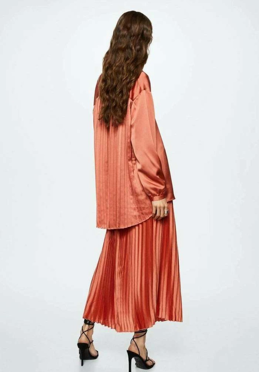 Clothing * | Mango Dancer-A Button-Down Blouse Oranje