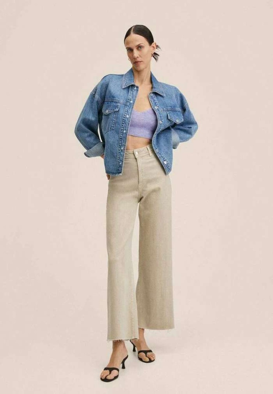 Clothing * | Mango Catherin Flared Jeans Sand