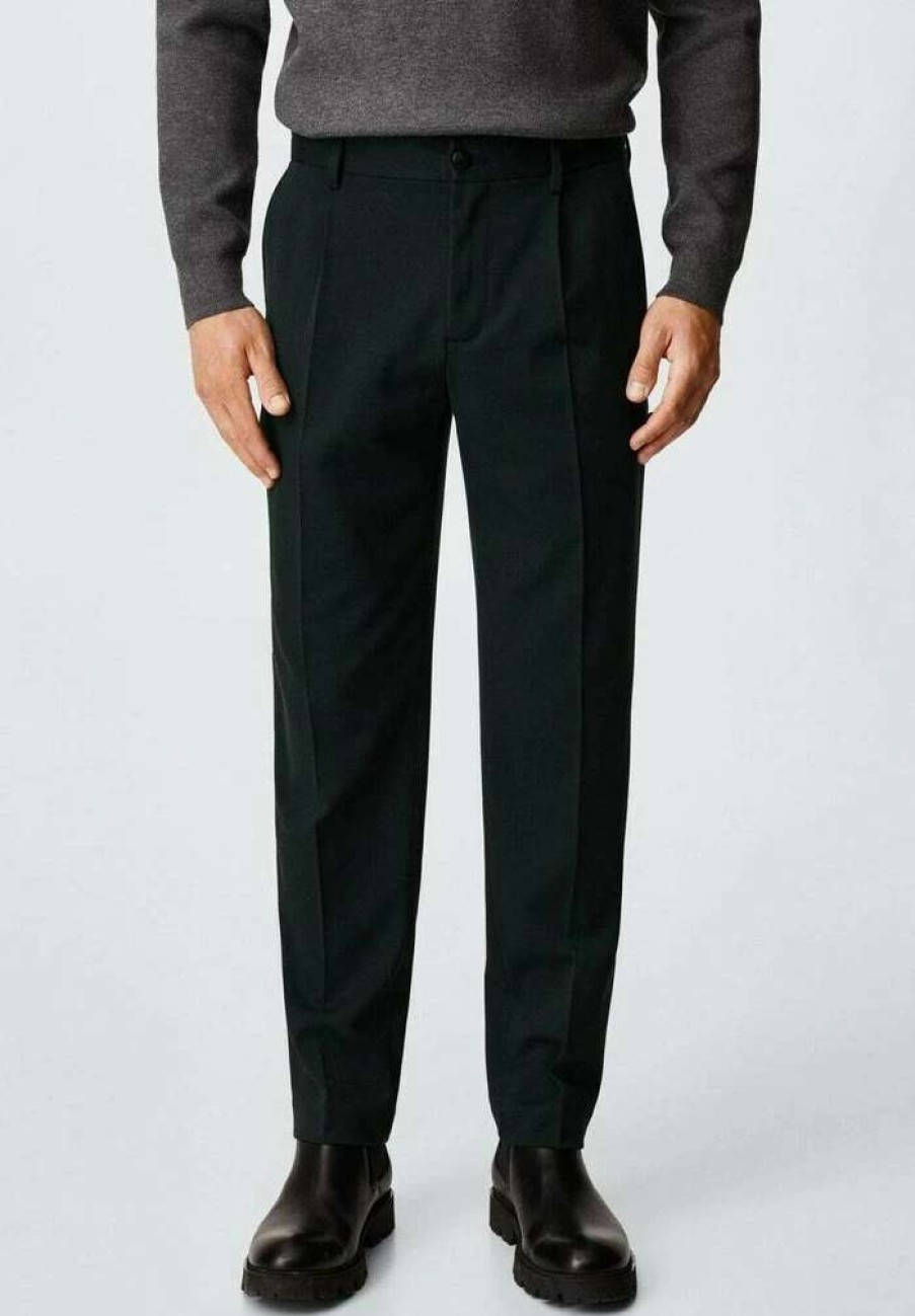 Clothing * | Mango Jairo Trousers Donkergroen