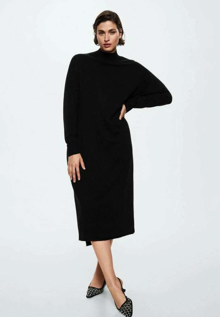 Clothing * | Mango Vieira Jumper Dress Schwarz