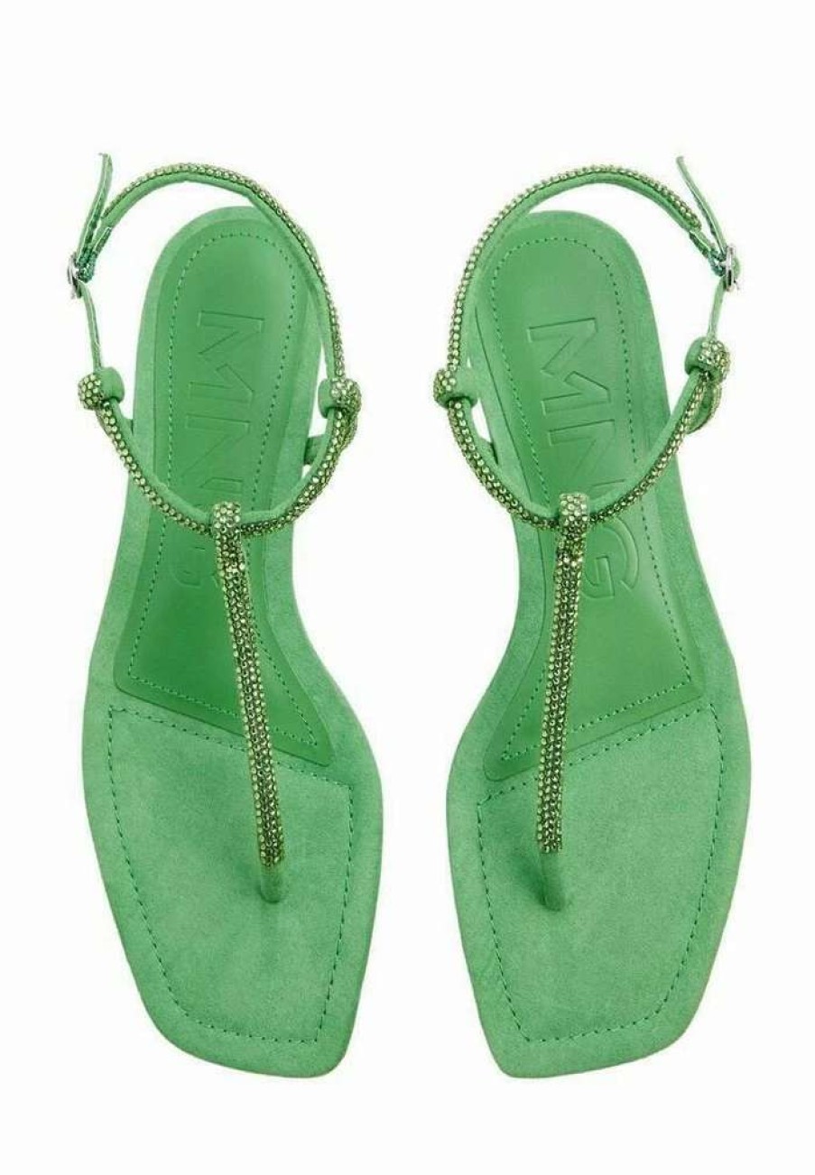 Shoe * | Mango Tubi T-Bar Sandals Green