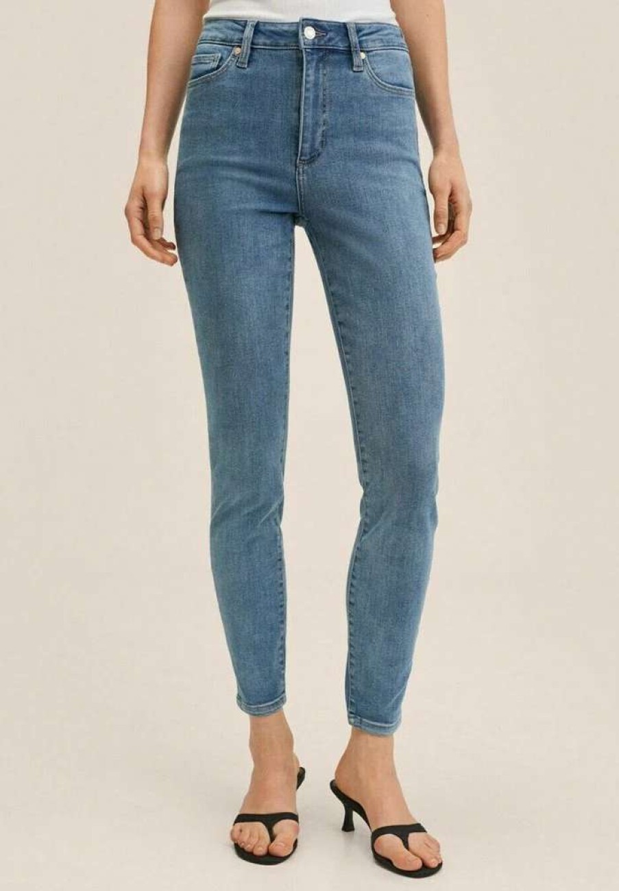 Clothing * | Mango Anne Slim Fit Jeans Medium Blue