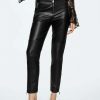 Clothing * | Mango Moto Trousers Noir