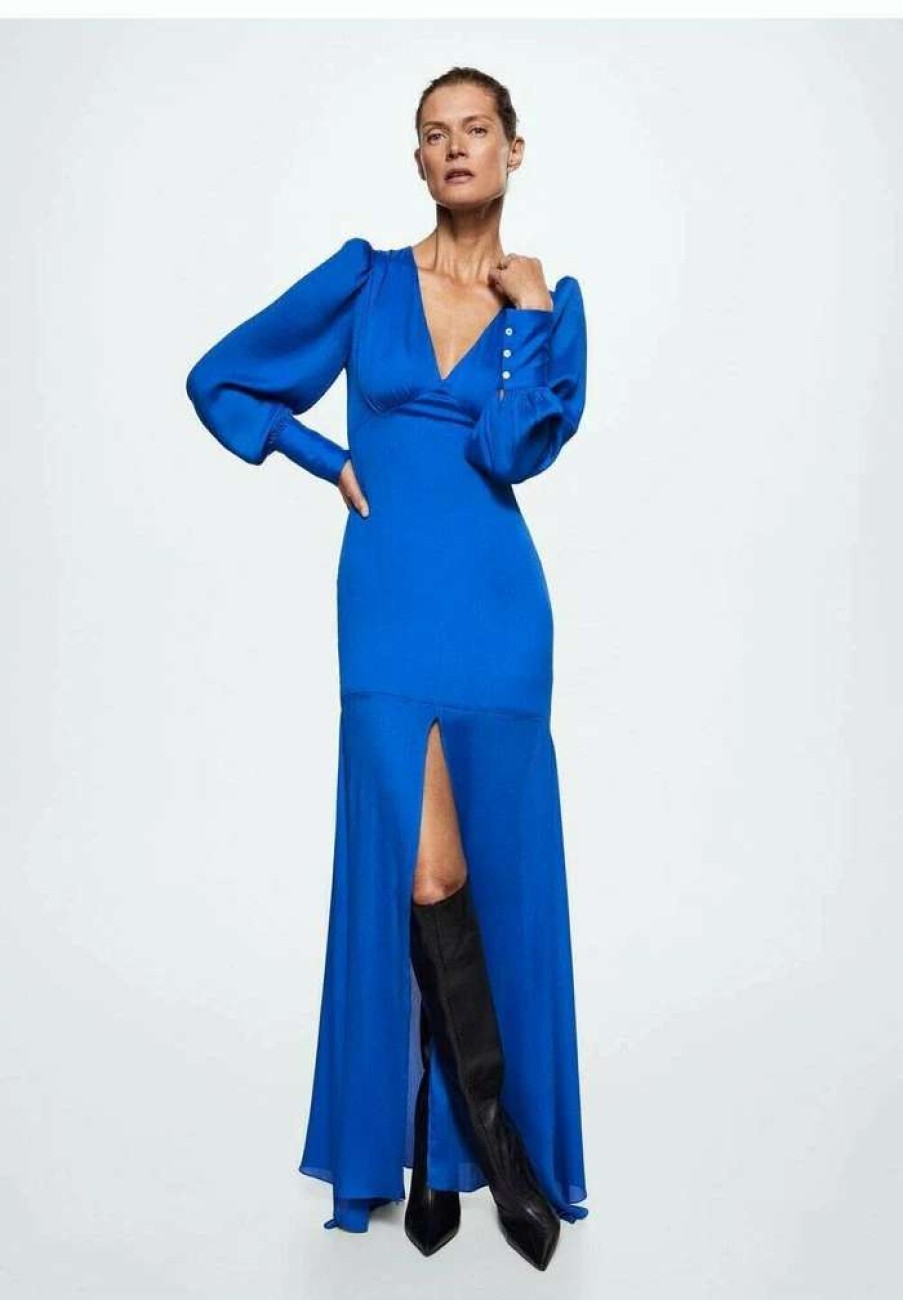 Clothing * | Mango Ximena Maxi Dress Blau