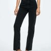 Clothing * | Mango Matilda Straight Leg Jeans Black Denim