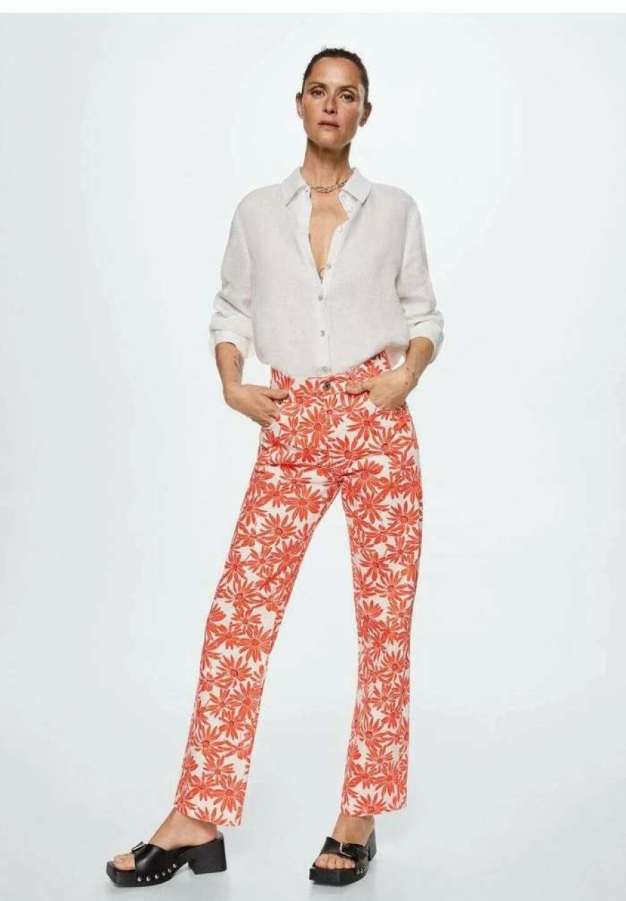 Clothing * | Mango Tahiti Trousers Rot