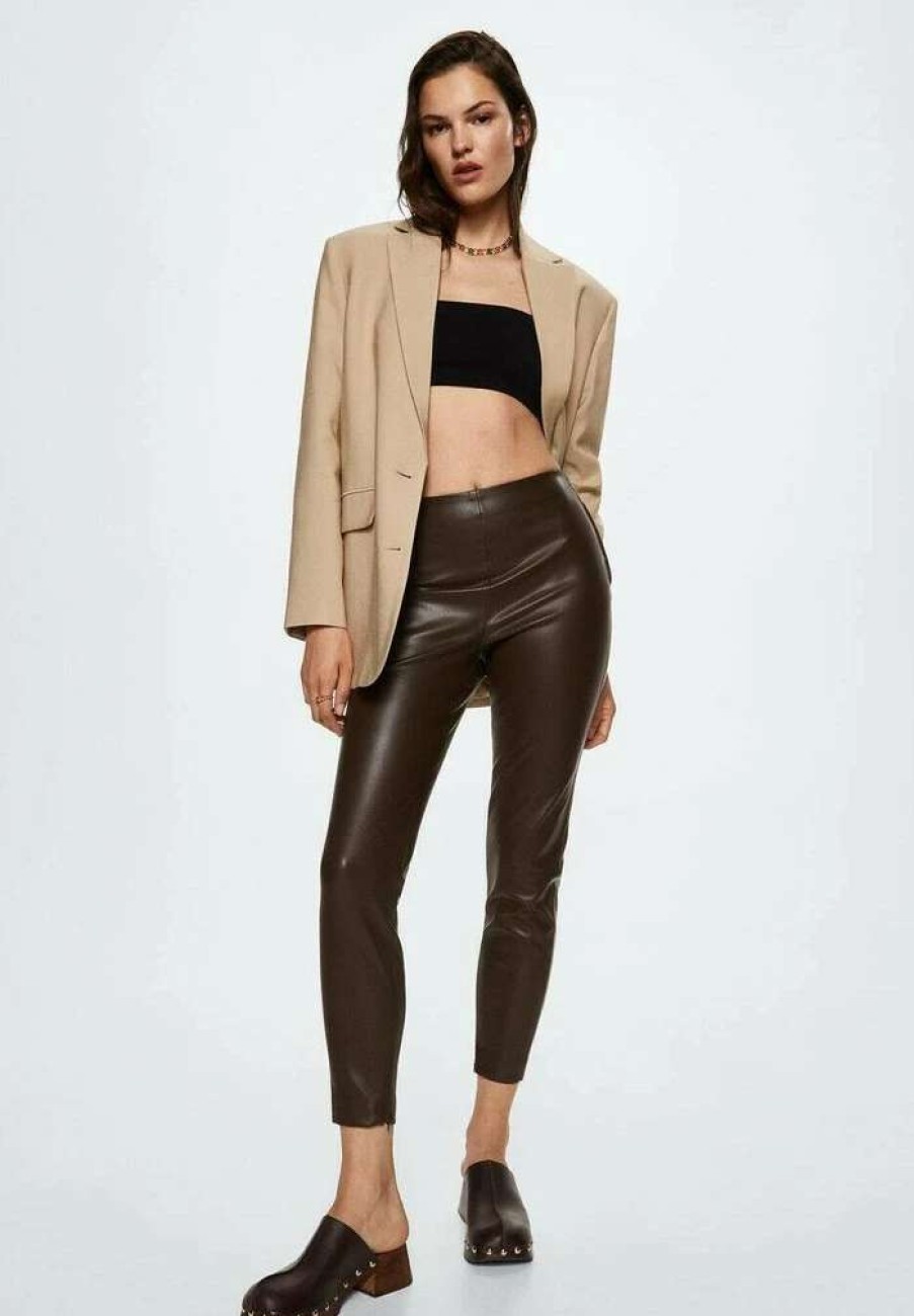 Clothing * | Mango London Trousers Chocolate