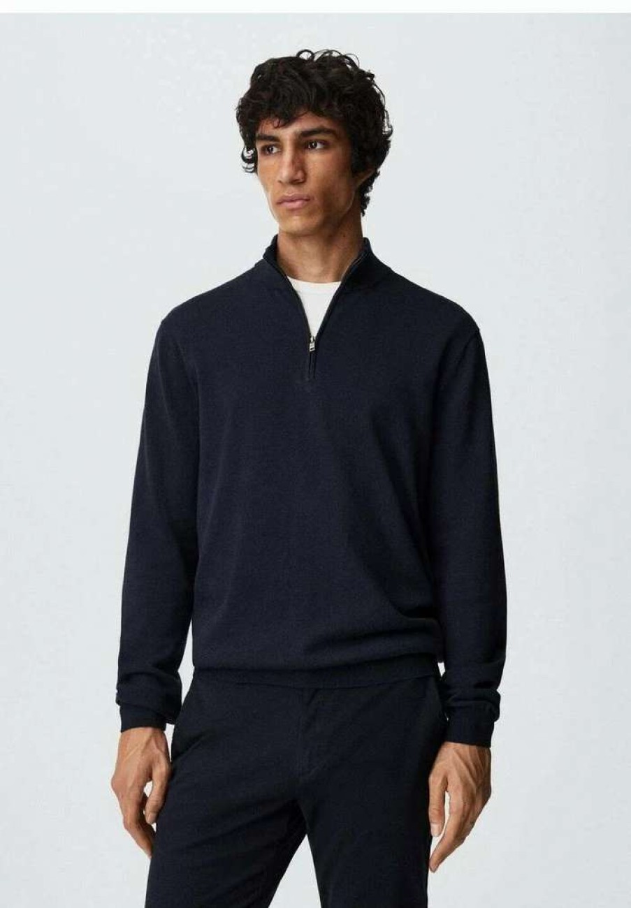 Clothing * | Mango Tenp Jumper Navy